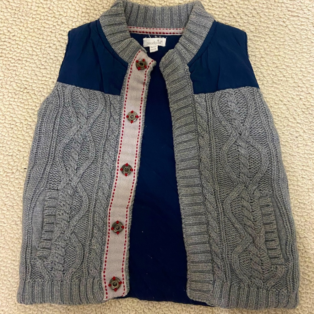 Mud Pie boys winter vest size 2-3T